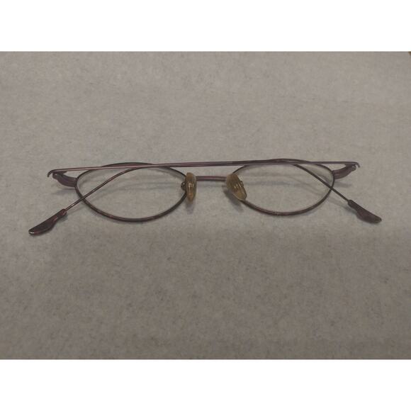 St. Moritz Womens Eyeglasses Frames Full Rim Metal Rosetta Burgundy 46-18-140 - Picture 3 of 6